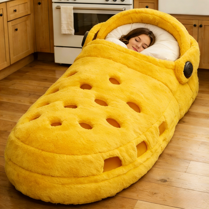 🔥Hot Sale 50% Off🌟 Fluffy Crocs Shoes Sleeping Bag – Soft, Warm & Hug-Ready Cozy