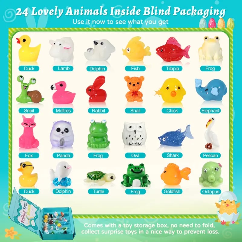 🐰Easter Surprise Bath Bombs for Kids (24-Pack)🌿 Non-Toxic & Safe for Kids 👶