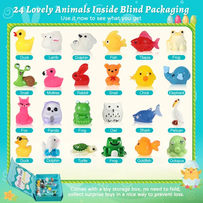 🐰Easter Surprise Bath Bombs for Kids (24-Pack)🌿 Non-Toxic & Safe for Kids 👶
